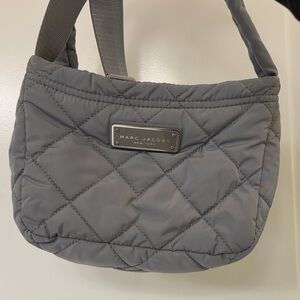 Marc Jacobs Quilted Nylon Gray Crossbody Bag